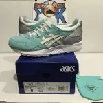 mita sneakers x asics gel lyte iii blue diamond blanc